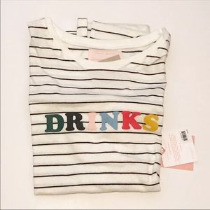 Bando drinks tee NWT